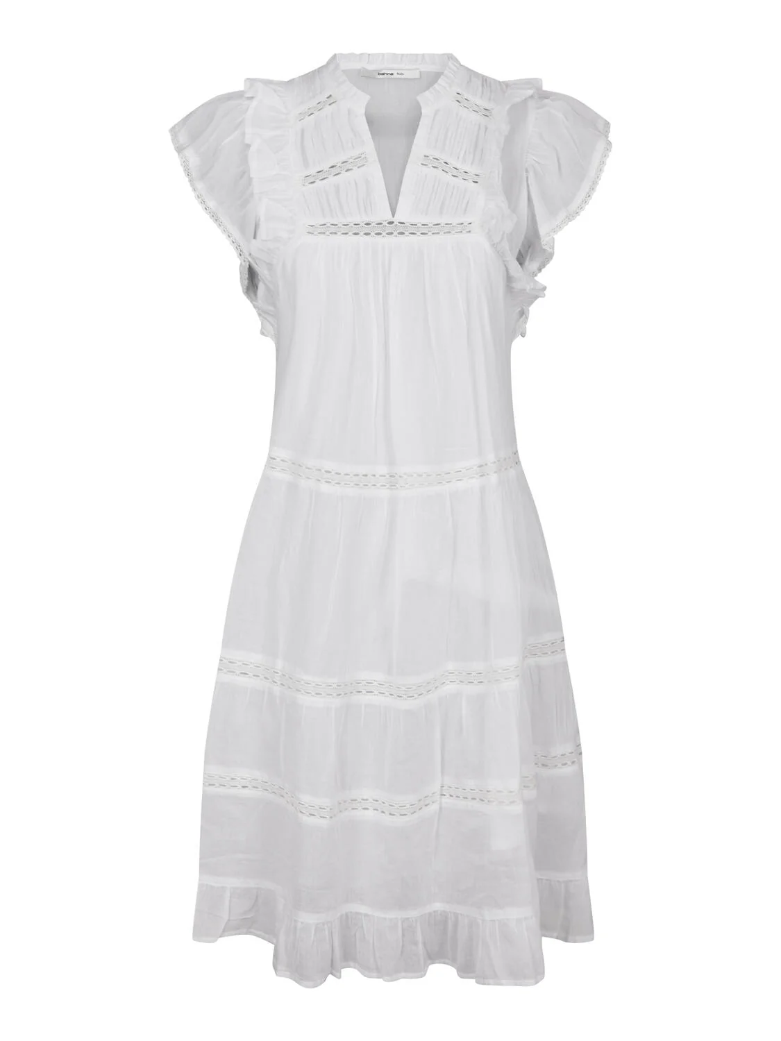 Miba Voile kjole - hvid - Image 2