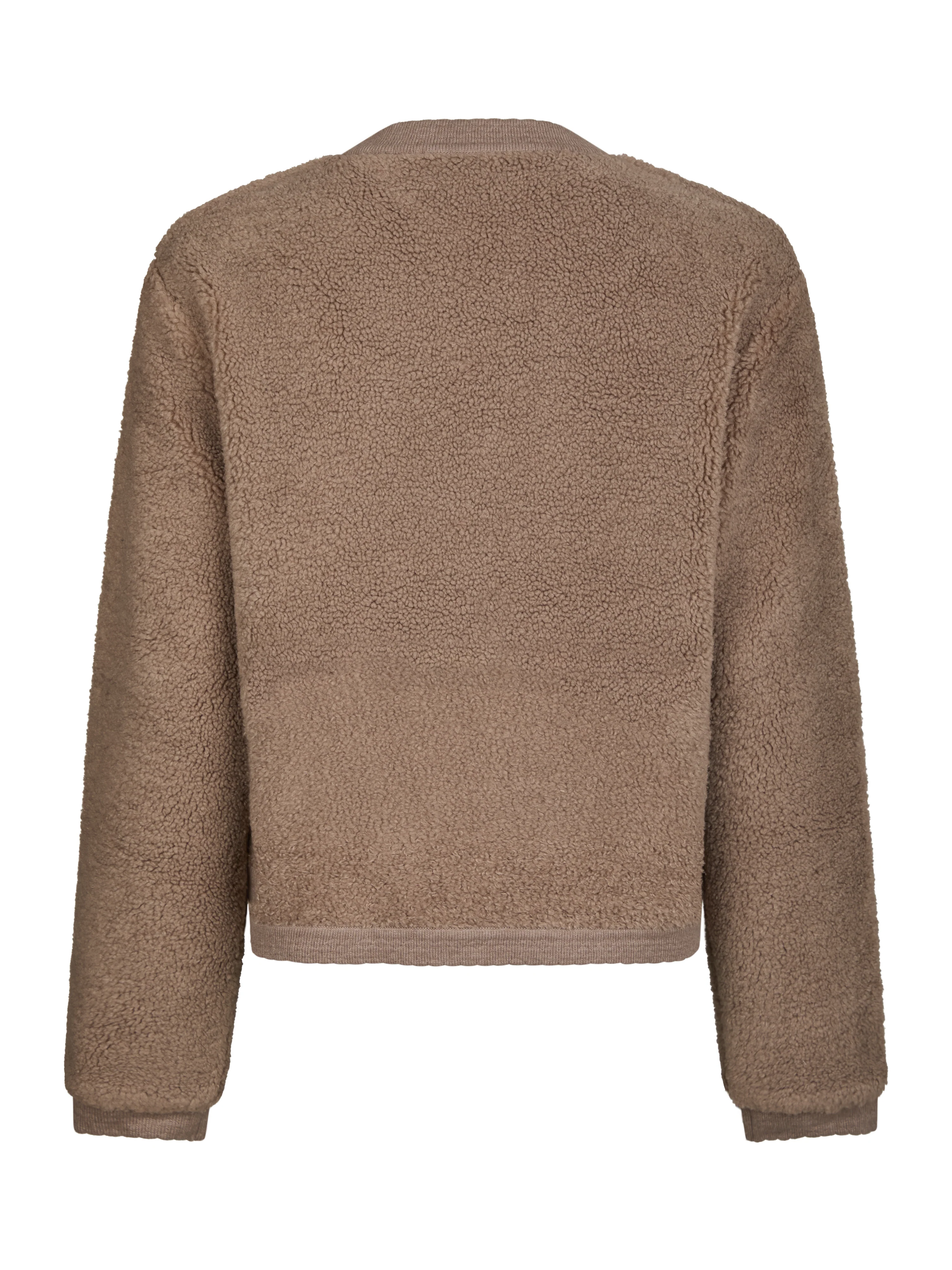 Mimo Fluffy Knit cardigan - Dark Sand - Image 2