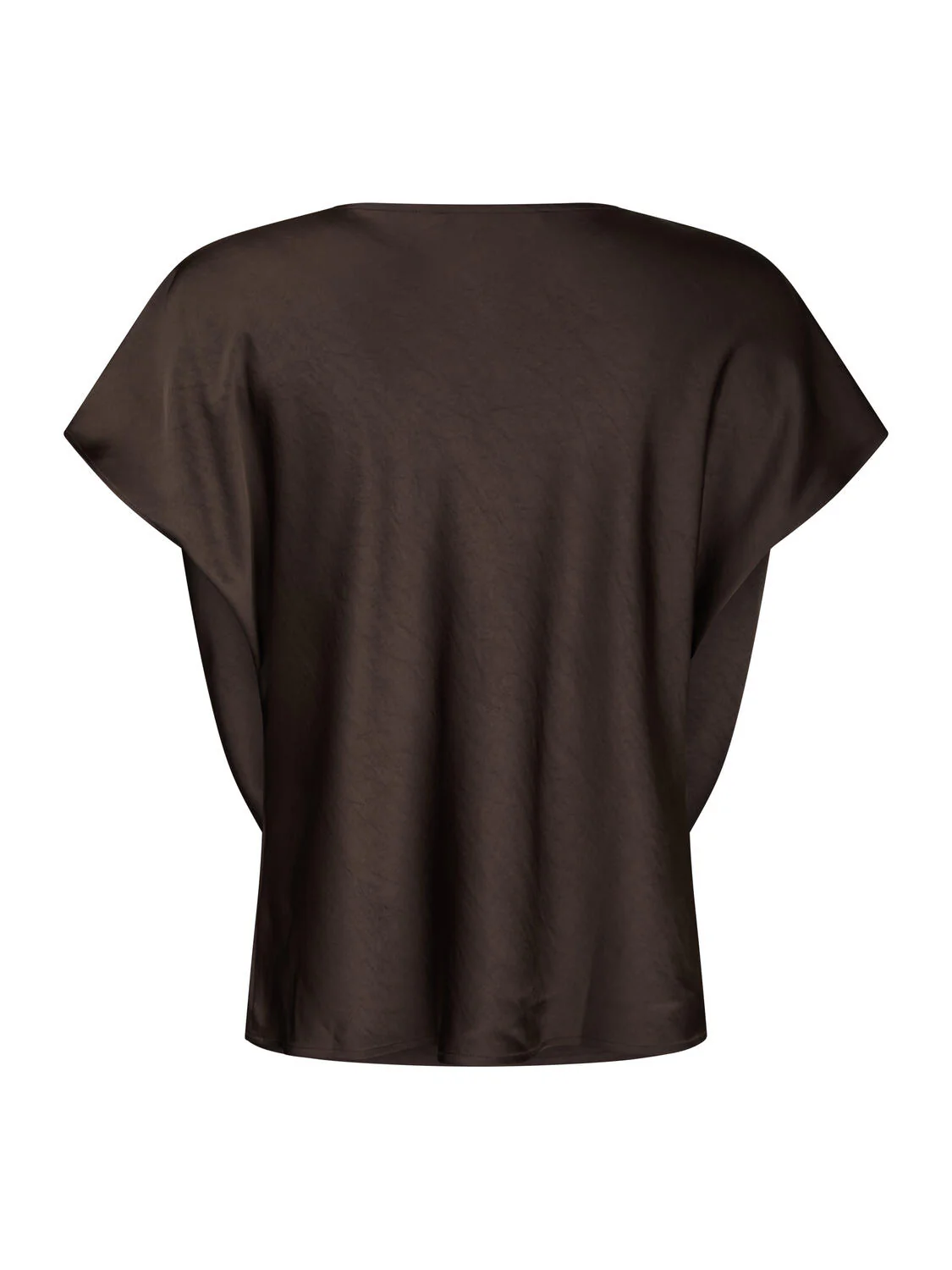 Minabeth Satin bluse - mørkebrun - Image 2