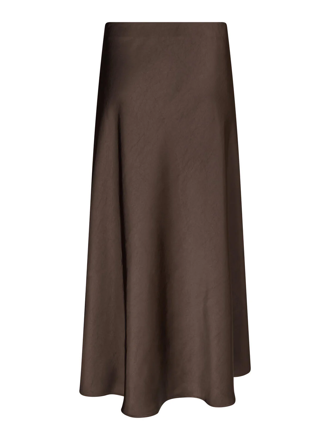 Miva Satin nederdel - mørkebrun - Image 2
