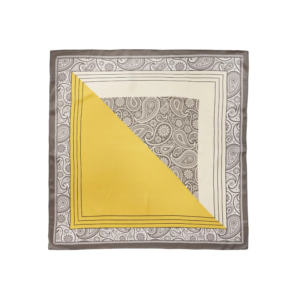 Silketørklæde, Retro Bandana - 70x70 cm.