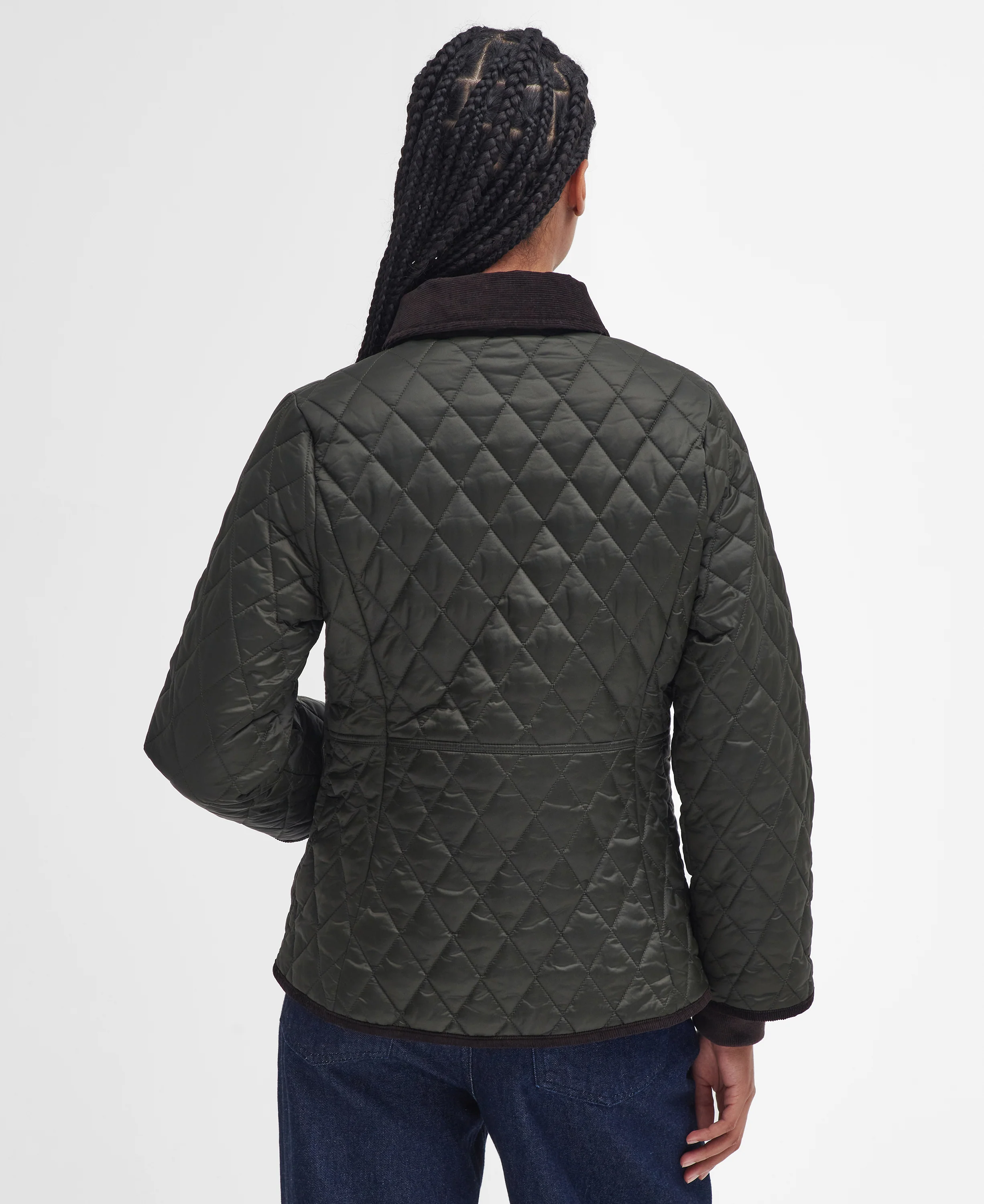 Fitted Beadnell Quilted jakke - Sage - Image 6