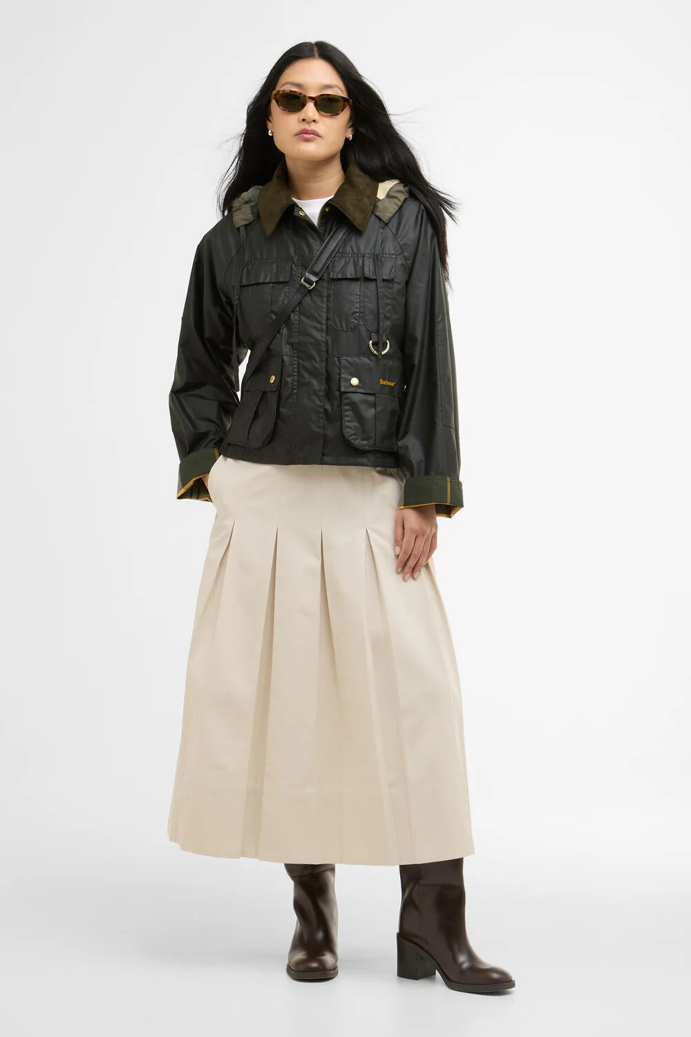 Liza Wax jakke - Olive/Black - Image 4