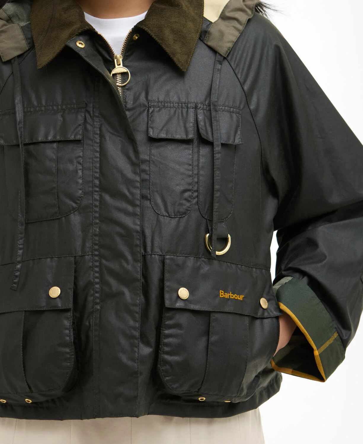 Liza Wax jakke - Olive/Black - Image 5