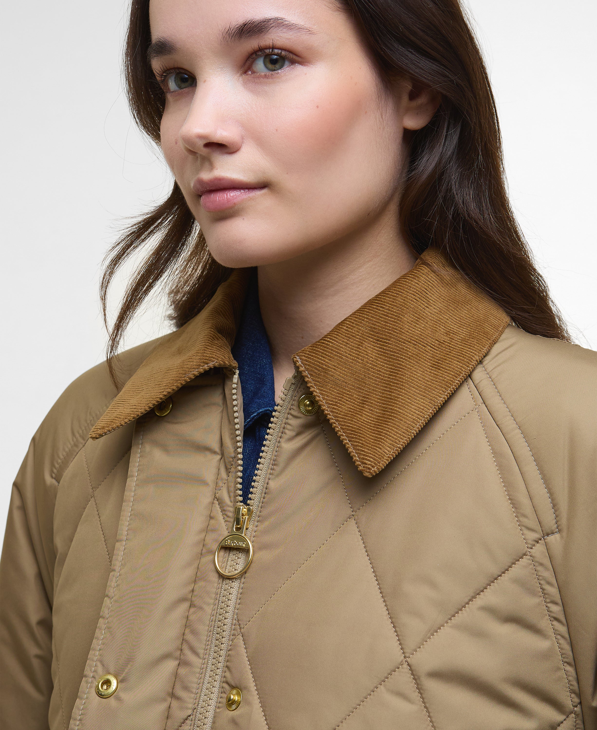 Martha Quilted jakke - Military Brown - Image 5