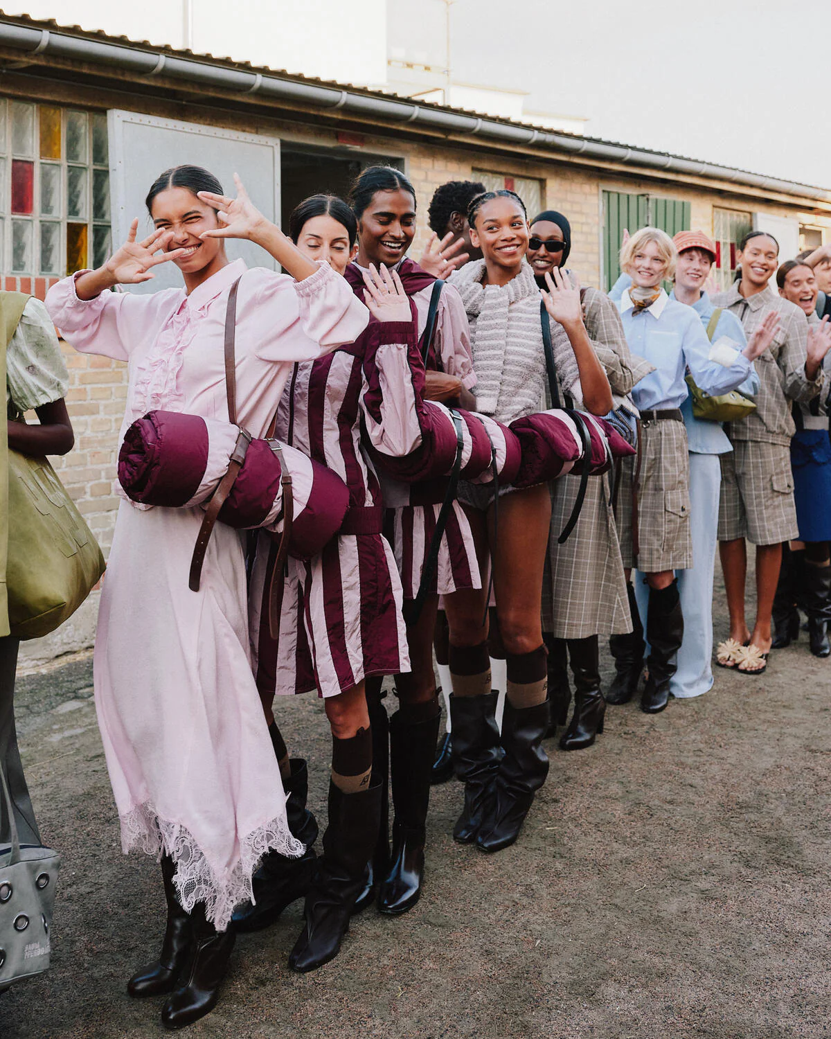 Anitha kjole - Bordeaux Pink Mix - Image 7