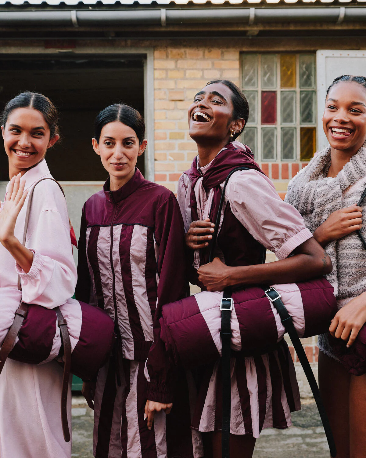 Anitha kjole - Bordeaux Pink Mix - Image 8