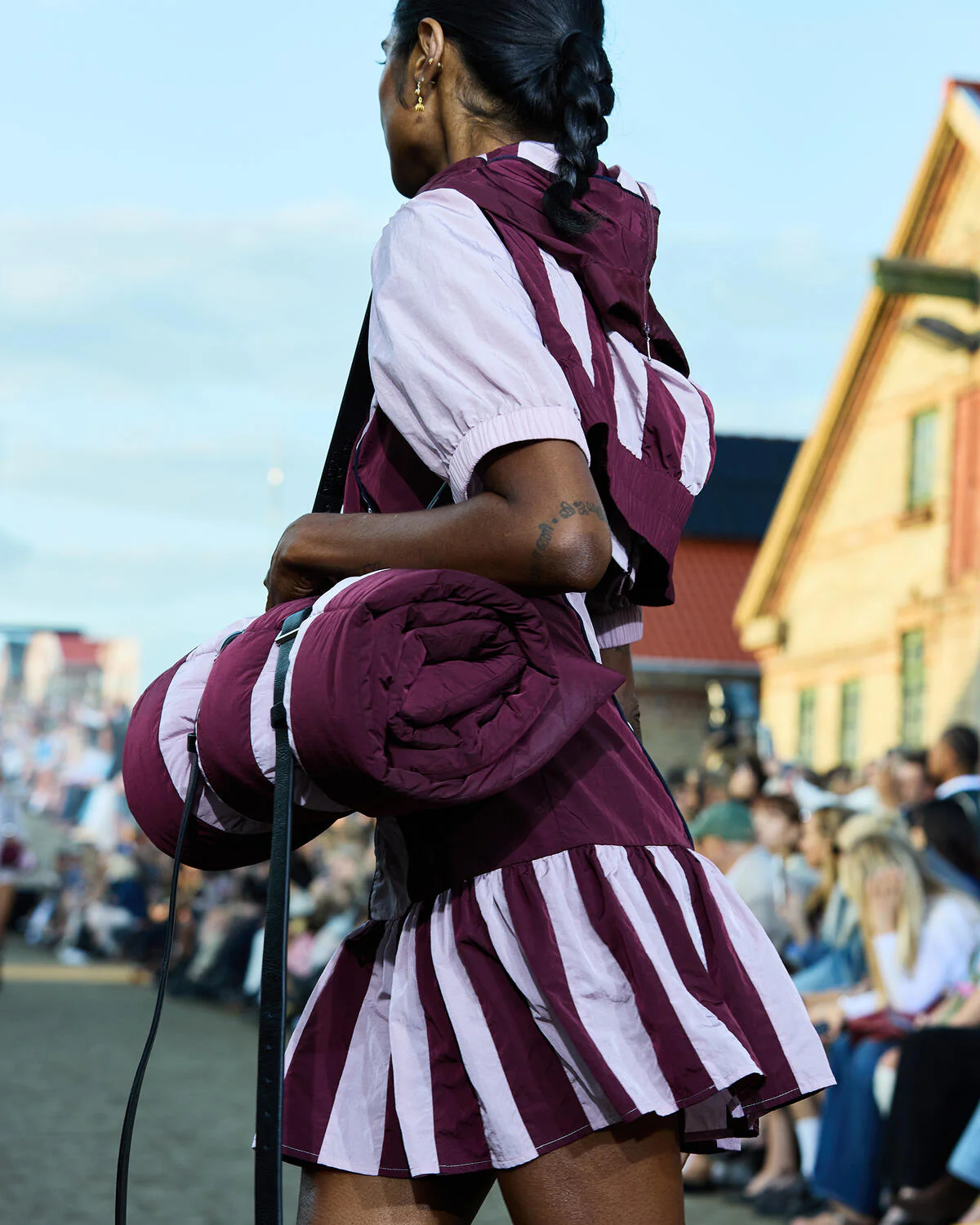 Anitha kjole - Bordeaux Pink Mix - Image 9