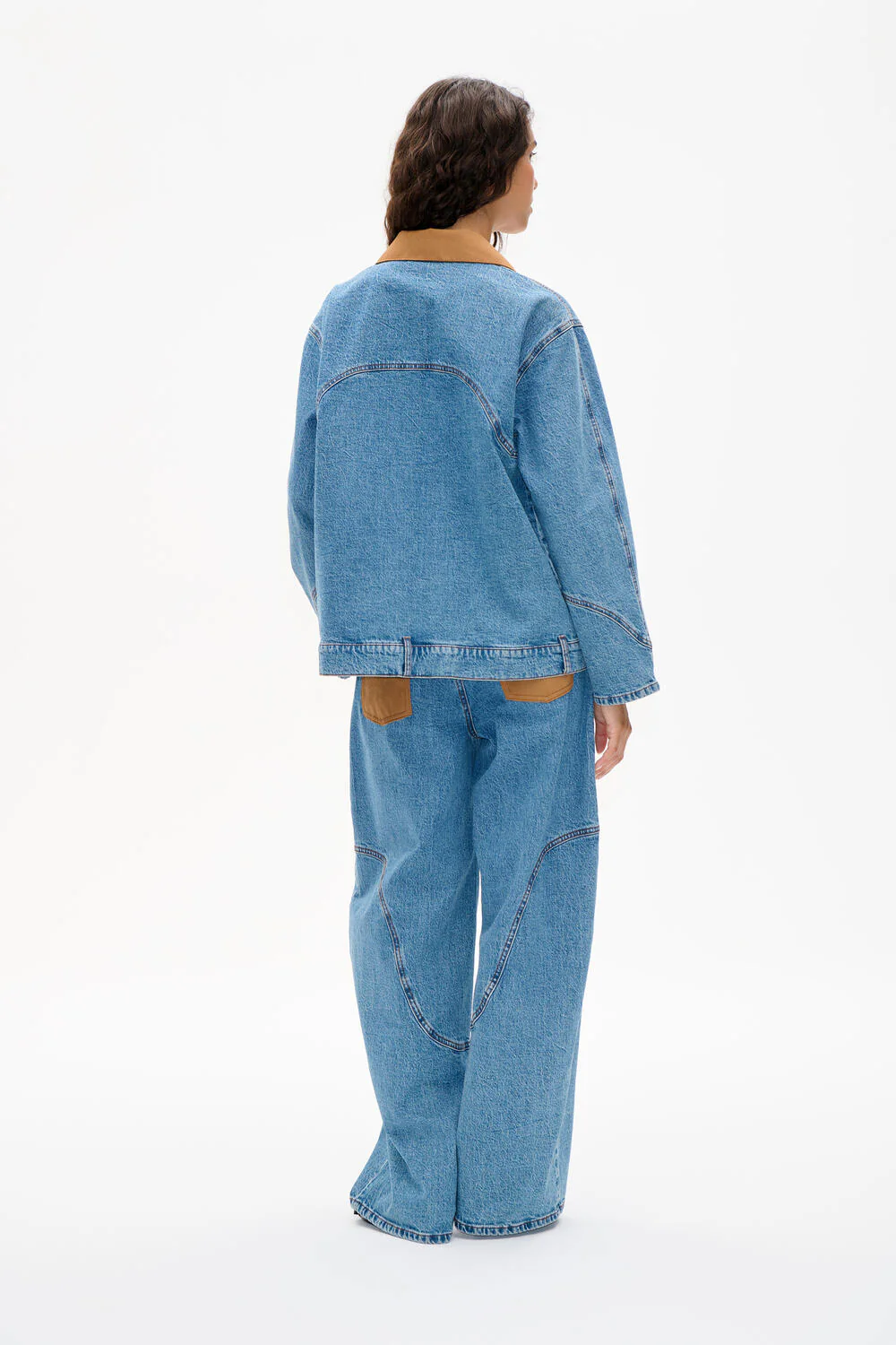 Bayson denimjakke - Denim Suede Mix - Image 7