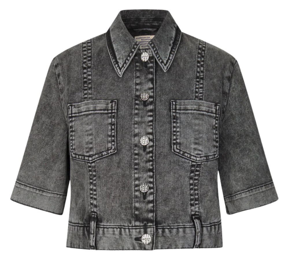 Majsa denimskjorte - Washed Black - Image 2
