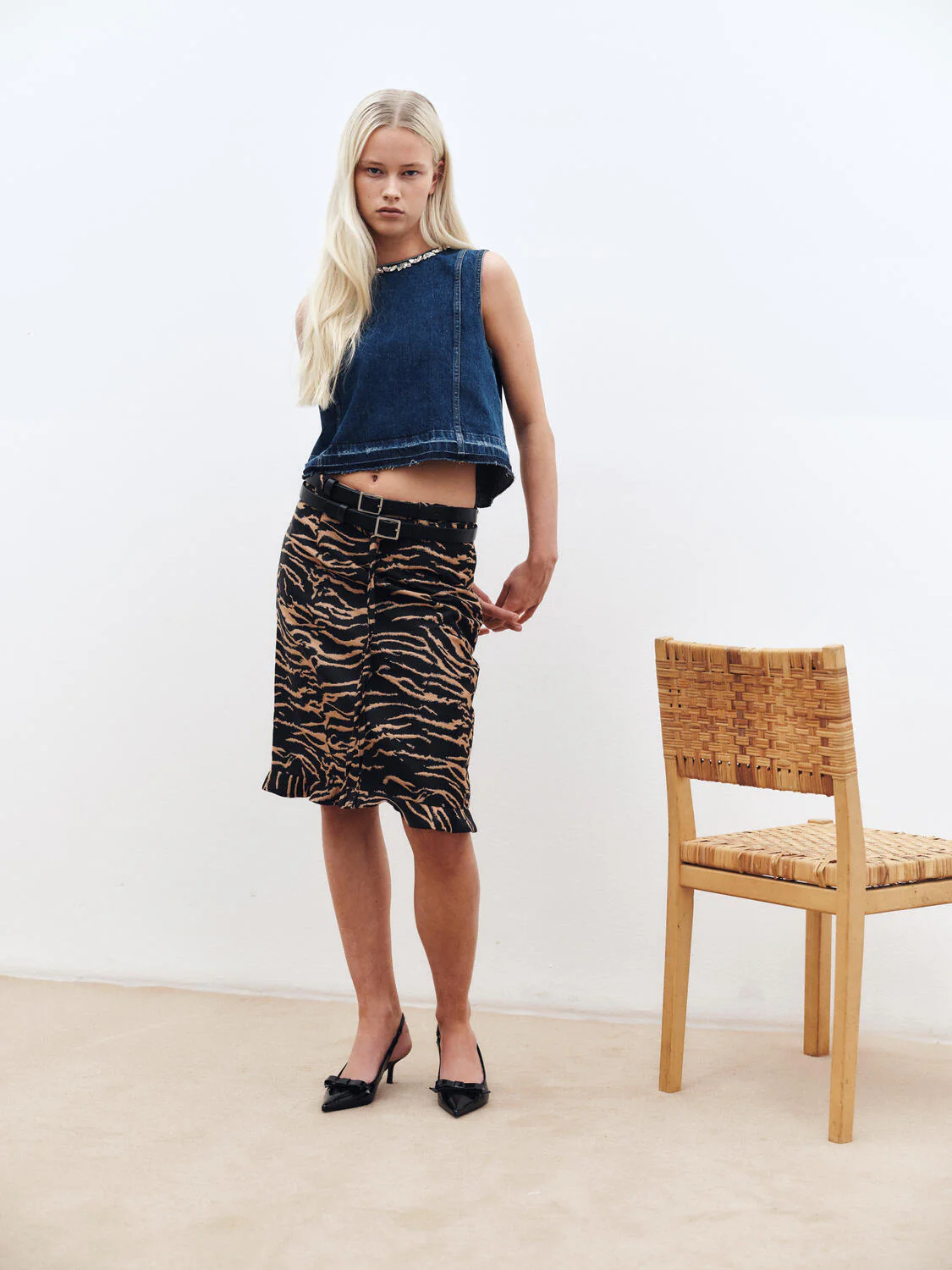 Medine denimtop - Dark Blue Denim - Image 3