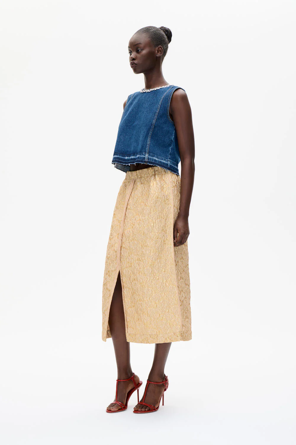 Medine denimtop - Dark Blue Denim - Image 5