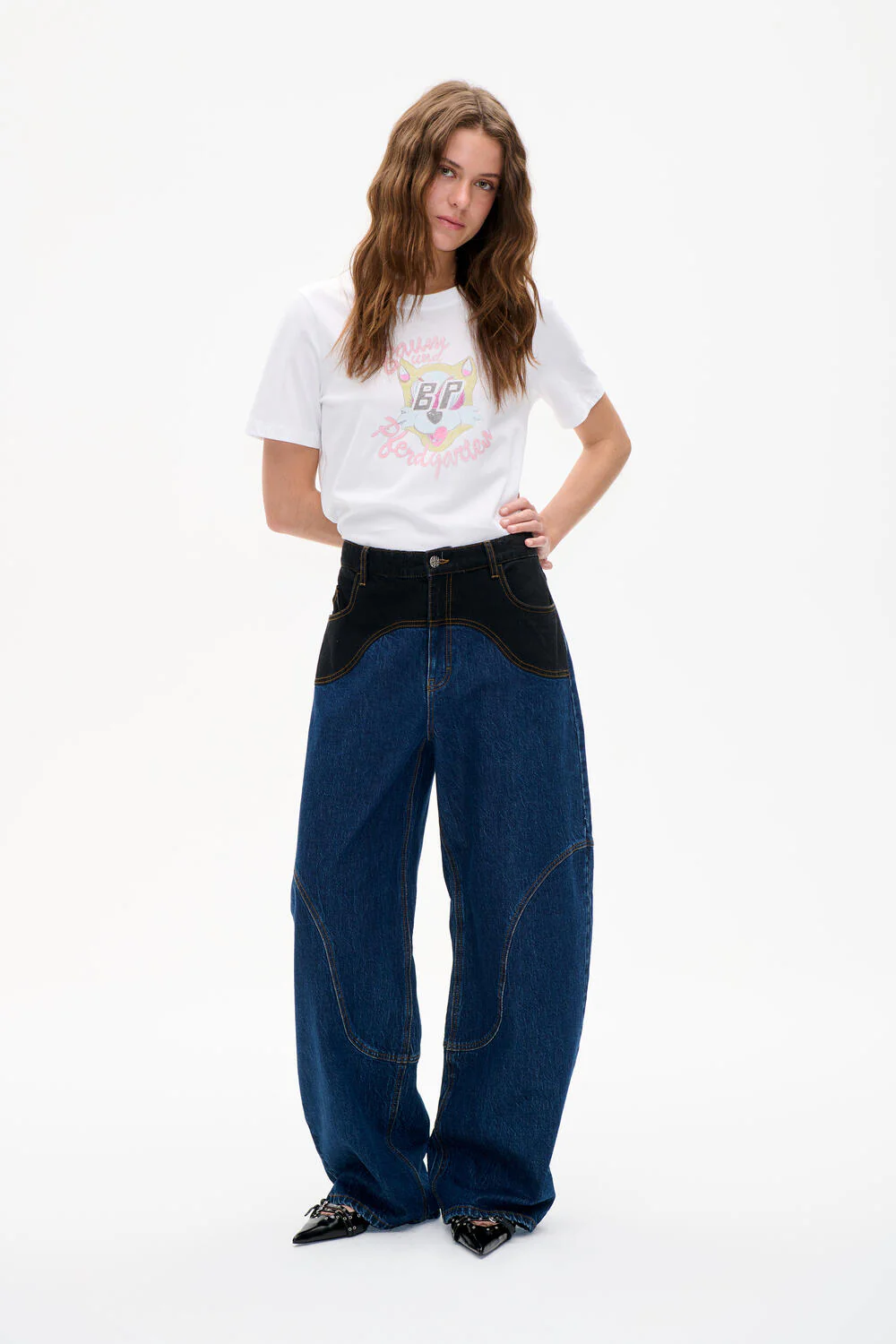 Napolen jeans - Blue Black Mix