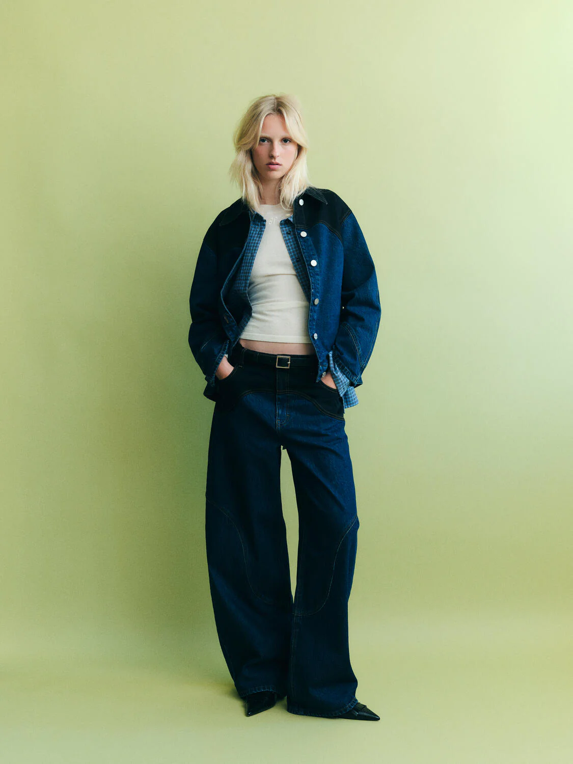 Napolen jeans - Blue Black Mix - Image 7