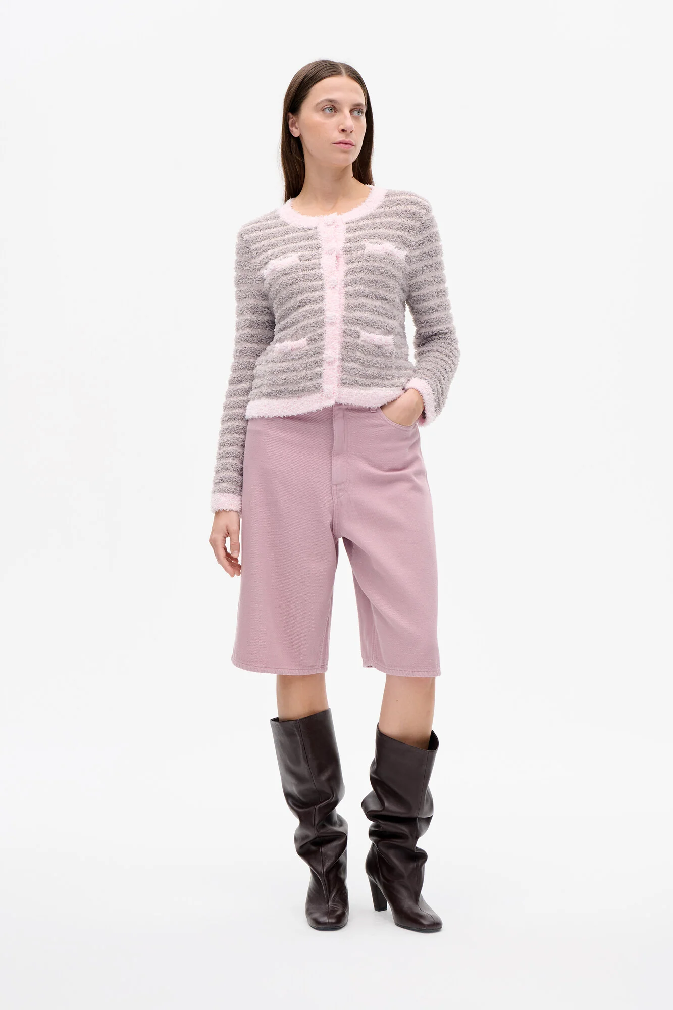Niamh denimshorts - Dawn Pink