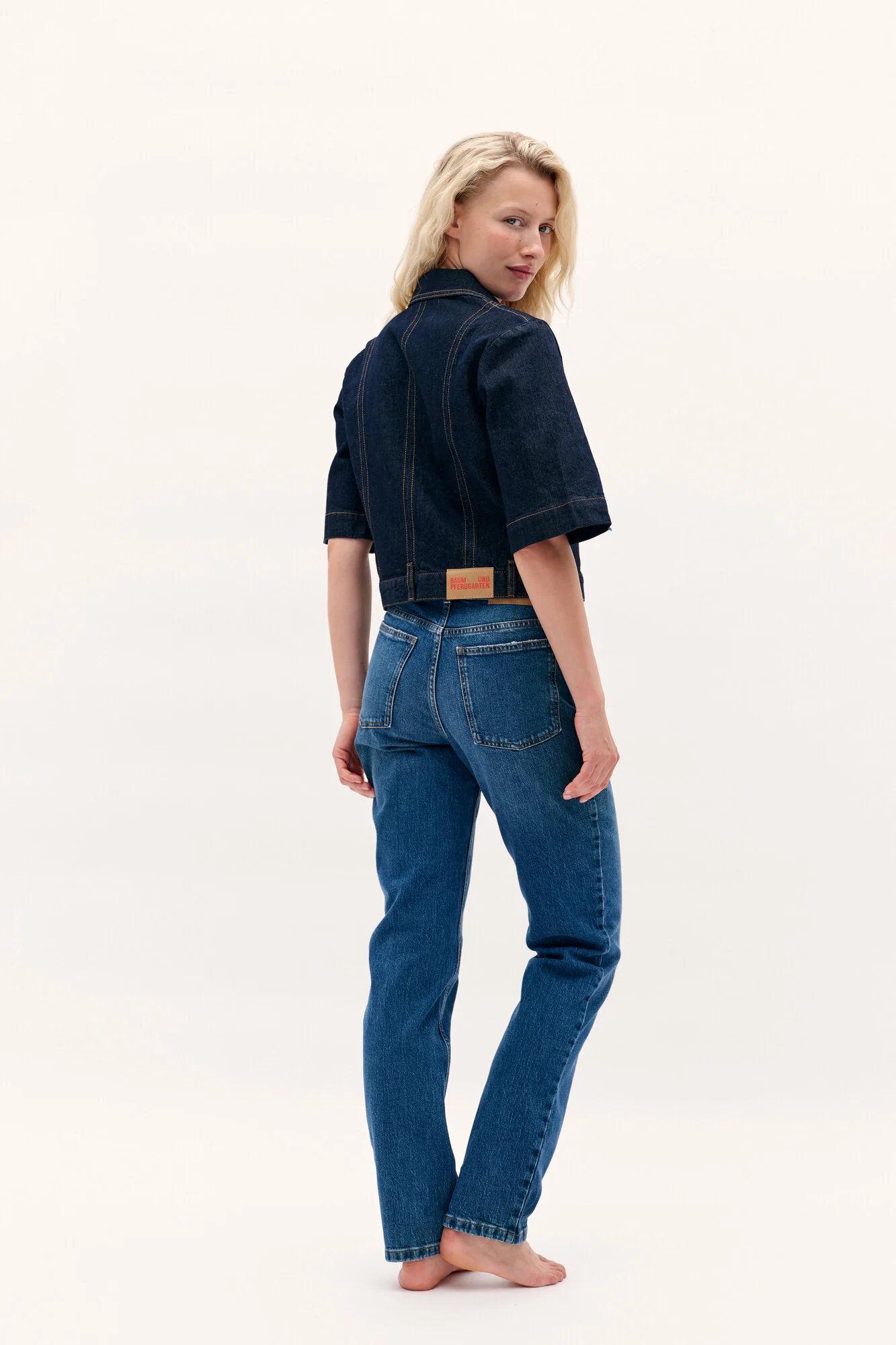 NO 05 denimskjorte - Dark Blue Rinse - Image 11