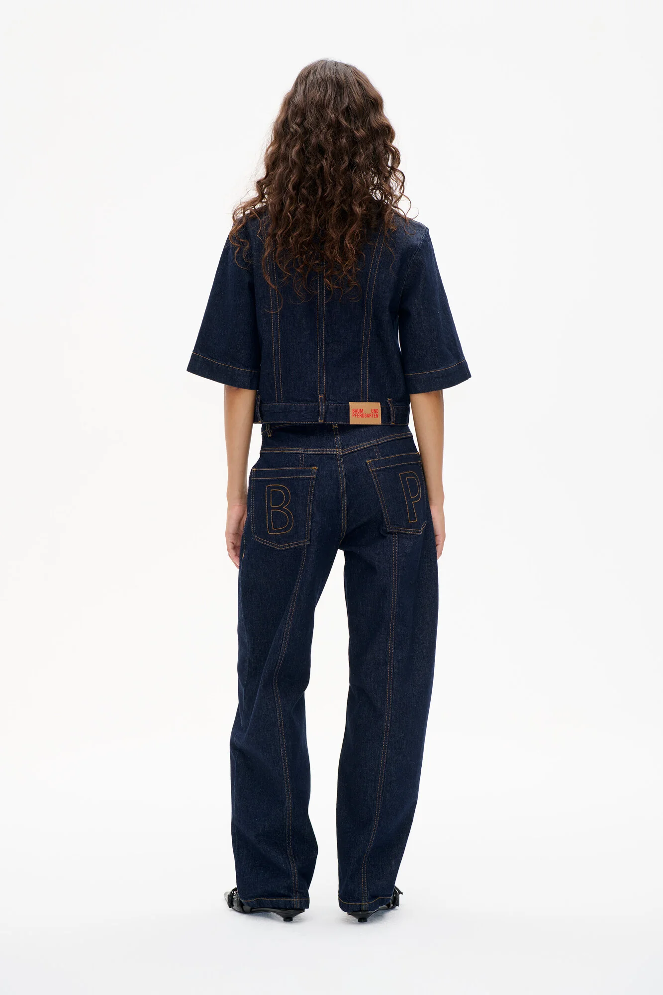 NO 05 denimskjorte - Dark Blue Rinse - Image 3