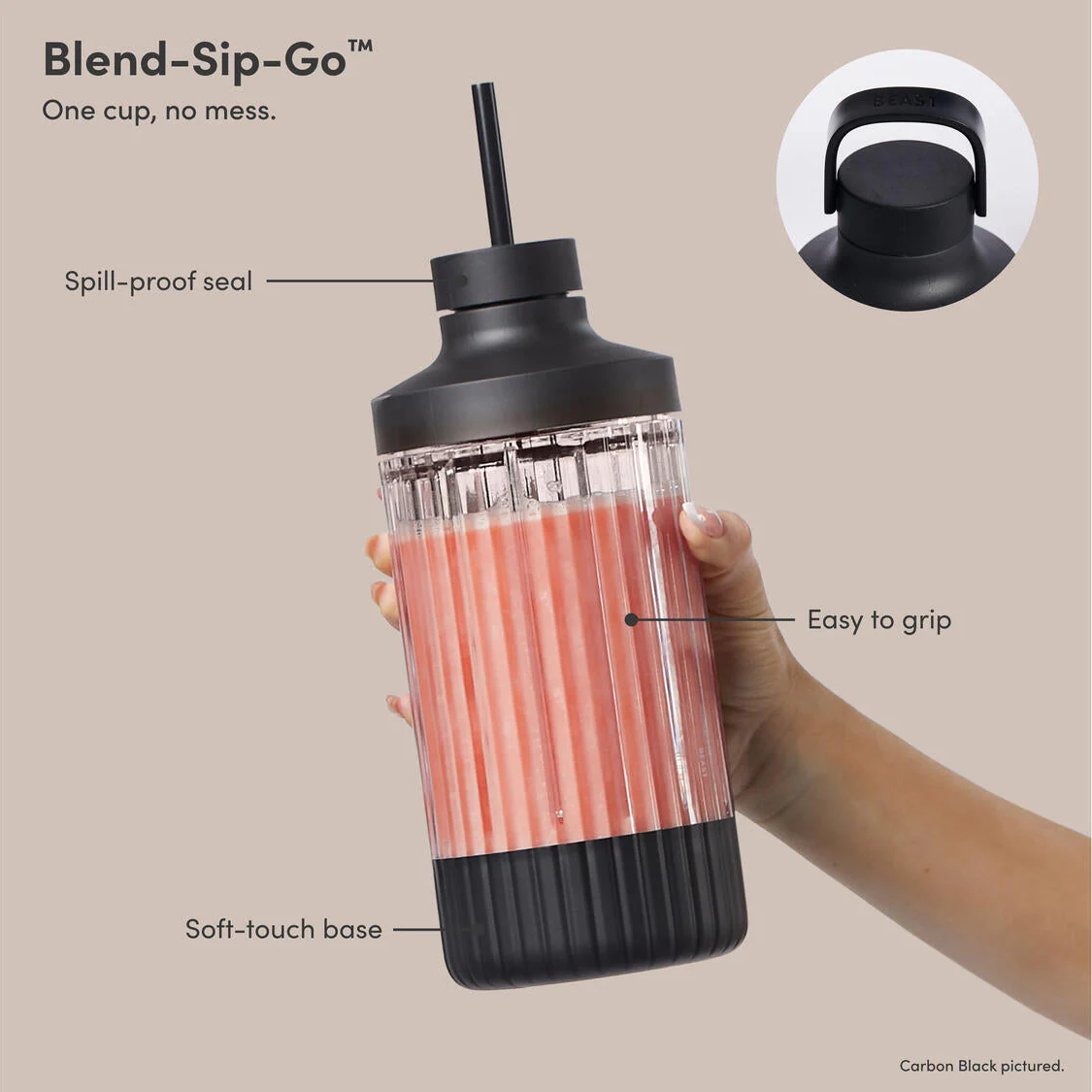 Mega Plus 1200 blender - Carbon Black - Image 9