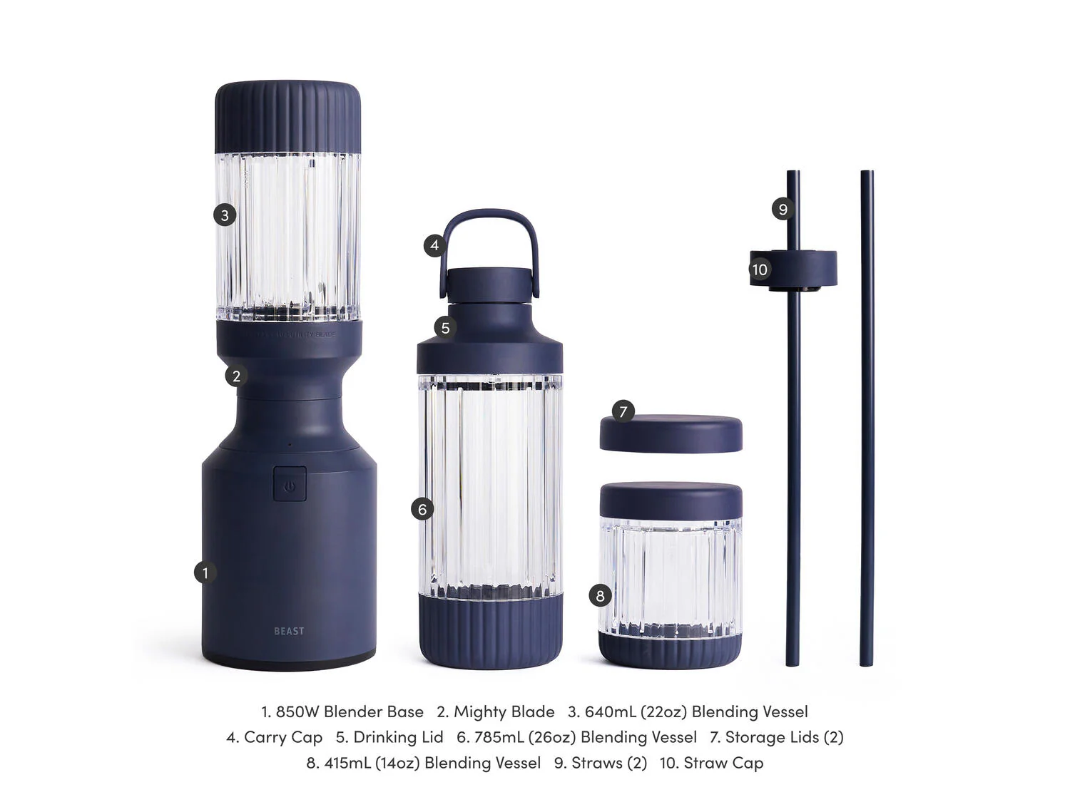 Mighty Plus 850 blender - Navy - Image 3