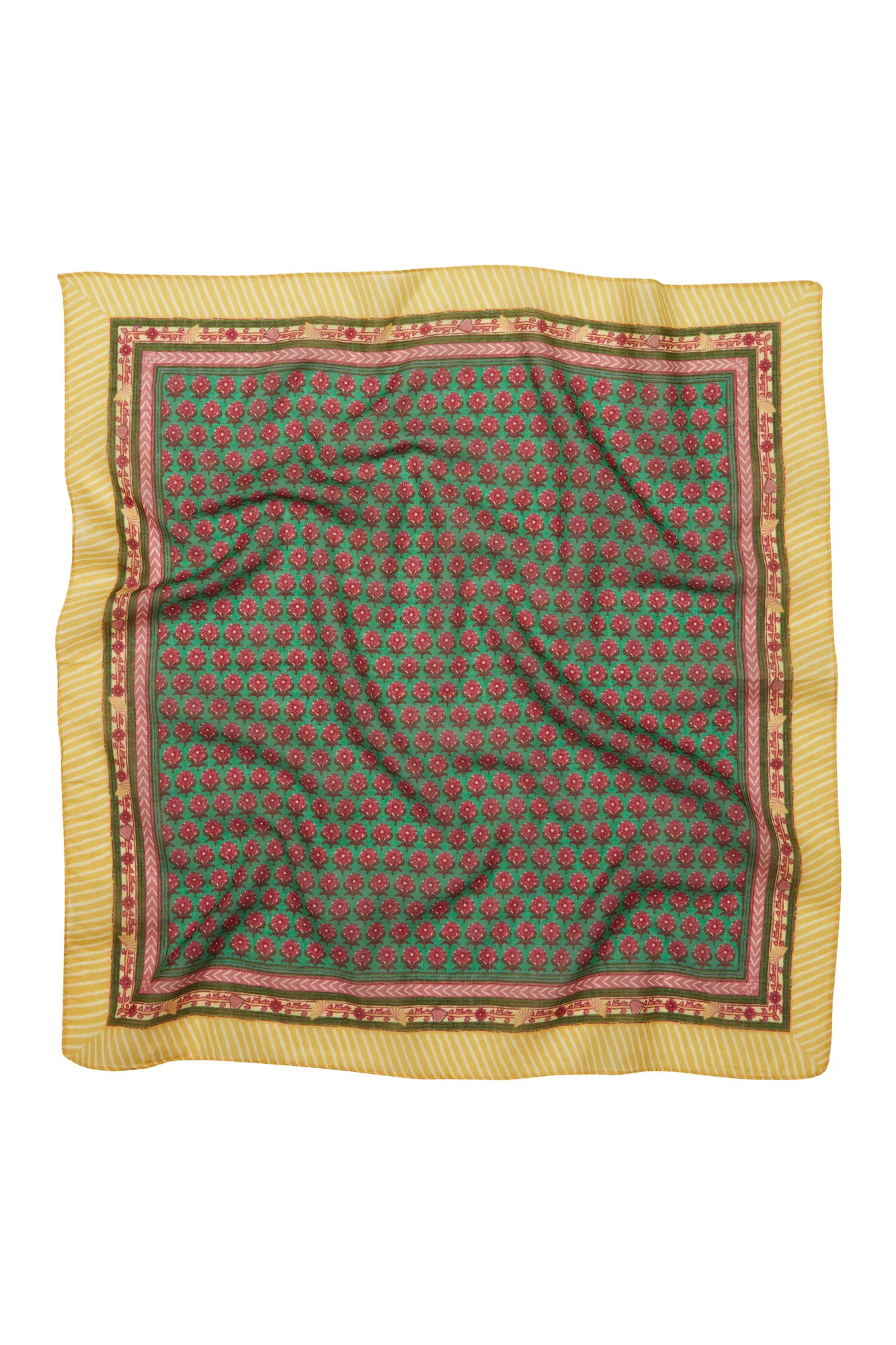 Bloflora Cotta tørklæde - Peppermint Green