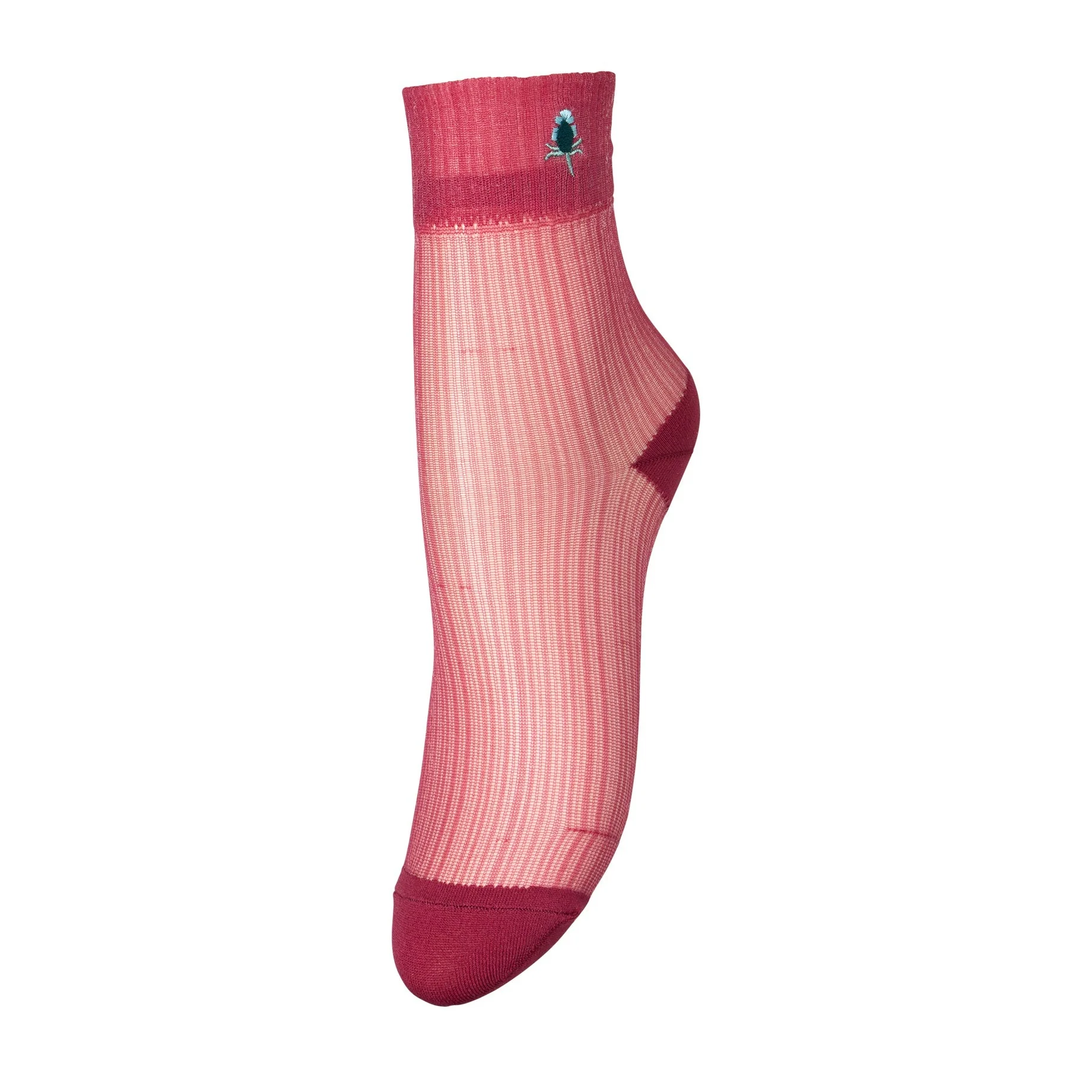 Bloomy Sheer strømper - Deep Claret Red