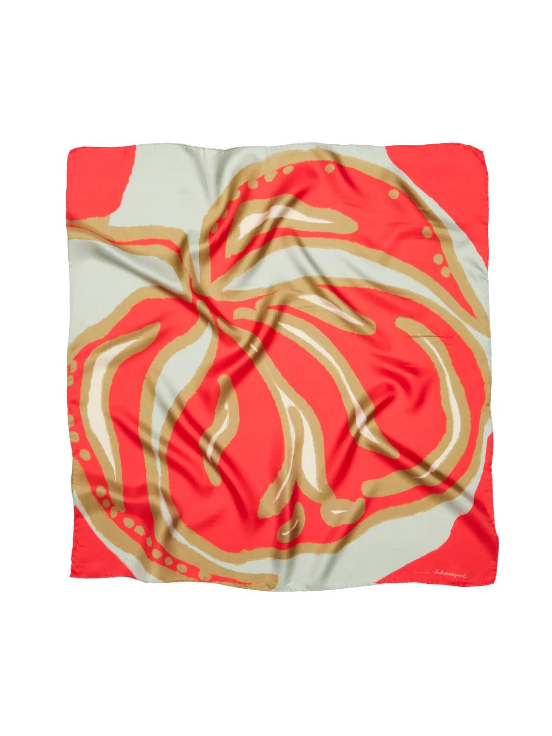 Graphiflora Sia silketørklæde - Grenadine Red - Image 3