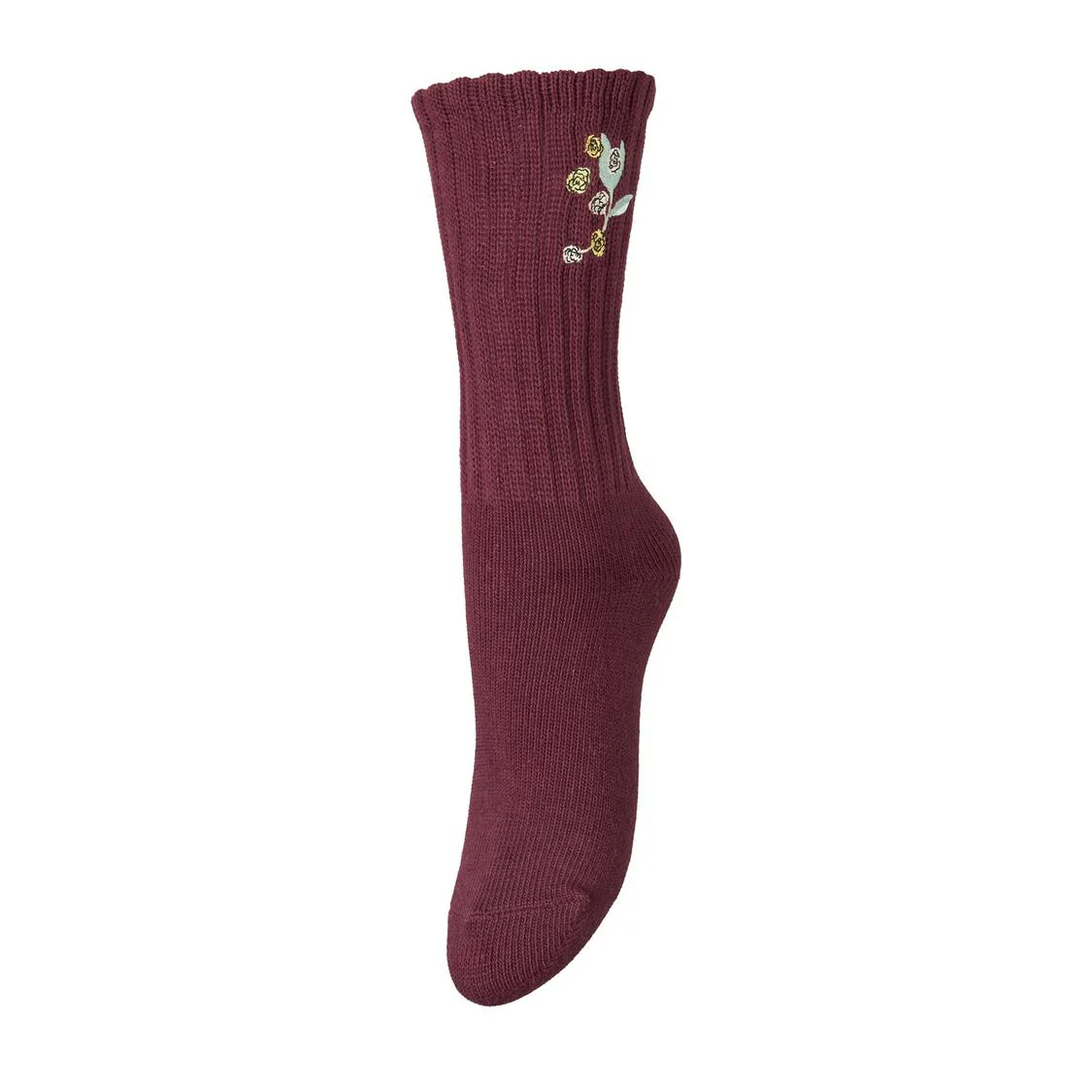 Rosy Cotta strømper - Fig Red