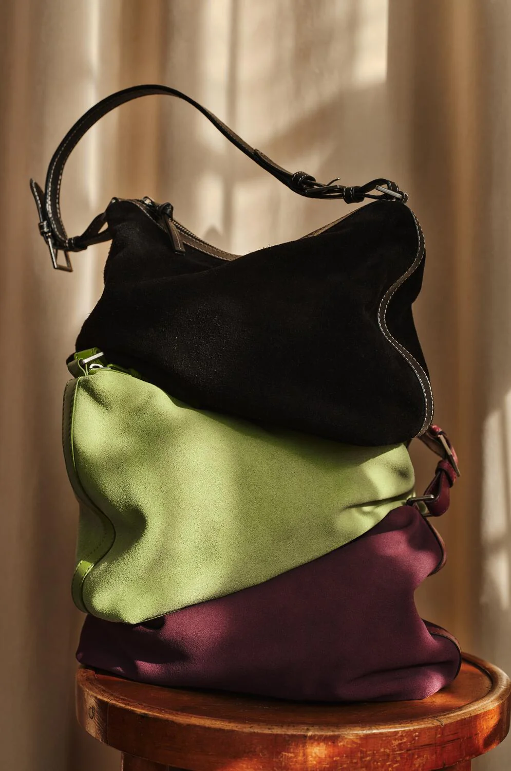 Suede Ginni Medi taske - sort - Image 2
