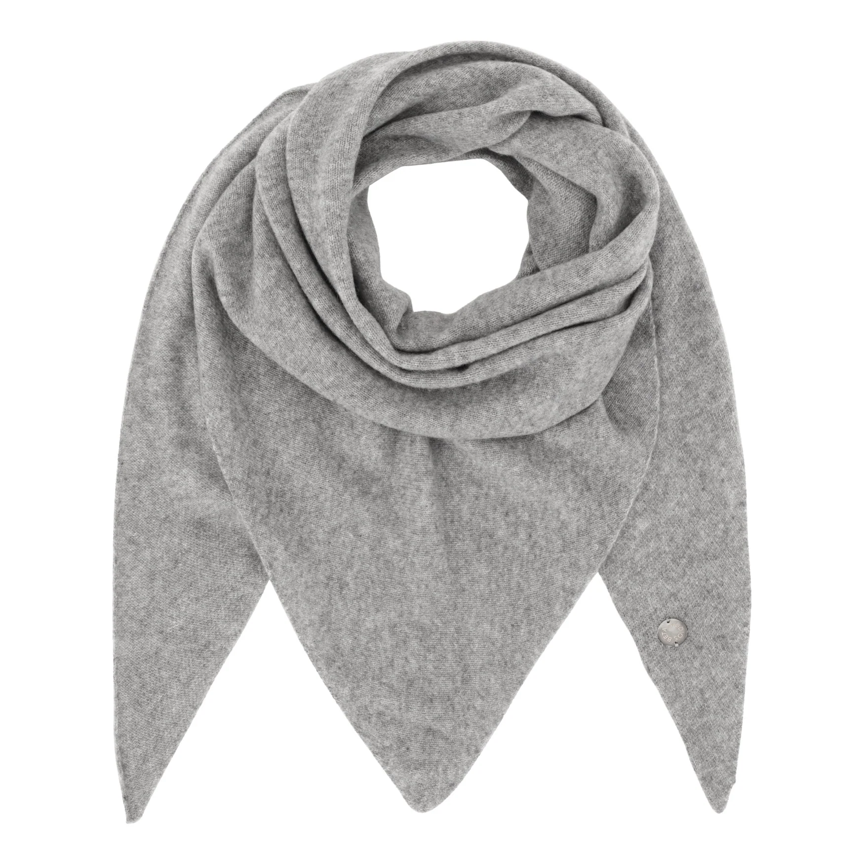 Triangle Cashmere halstørklæde - grå