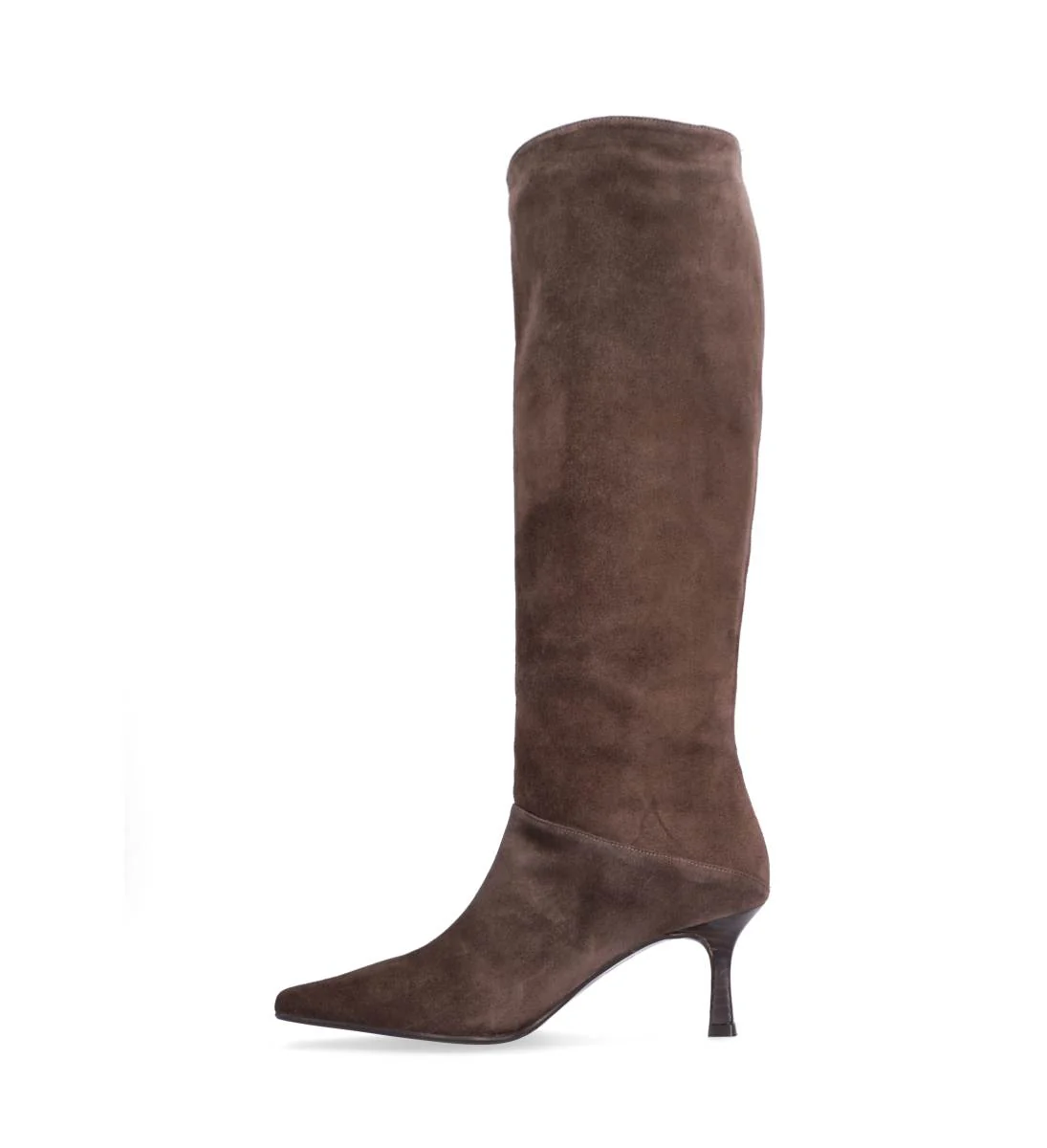 A9371 lang støvlette - T.moro babysilk dark suede 556 - Image 3