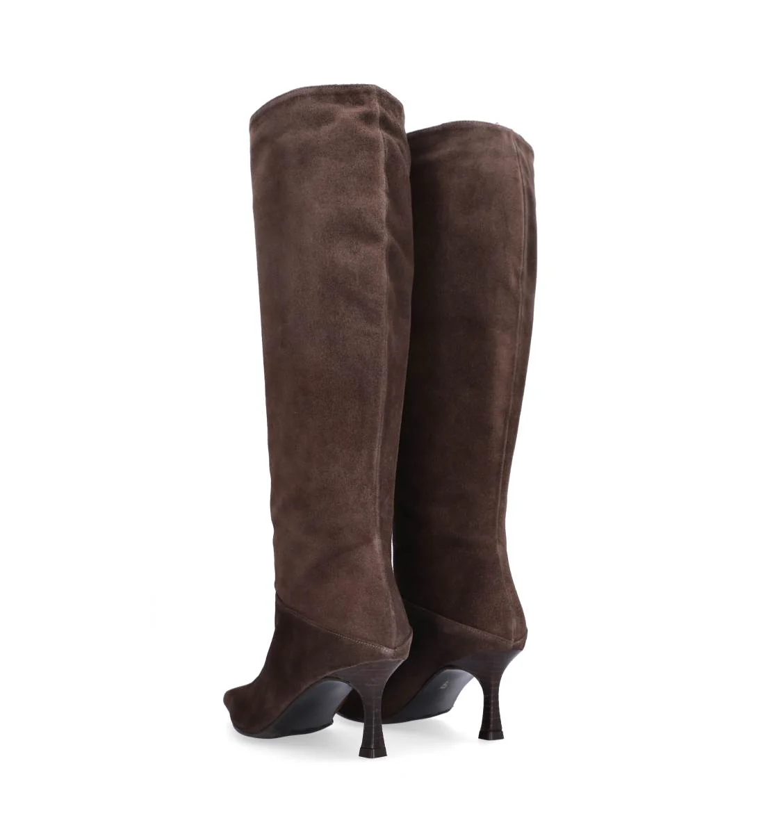 A9371 lang støvlette - T.moro babysilk dark suede 556 - Image 4