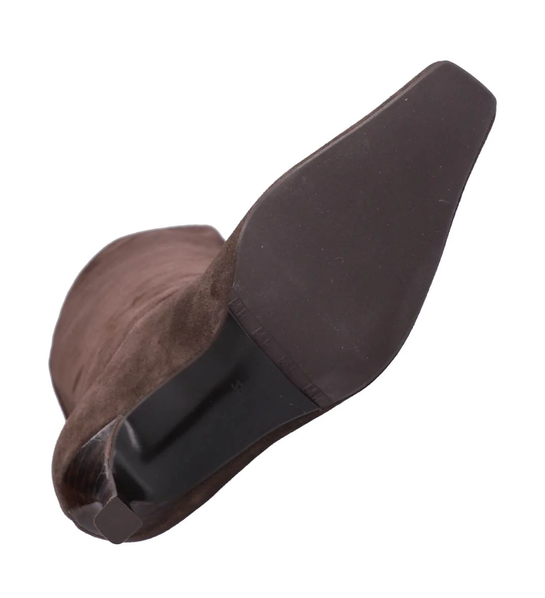 A9371 lang støvlette - T.moro babysilk dark suede 556 - Image 6