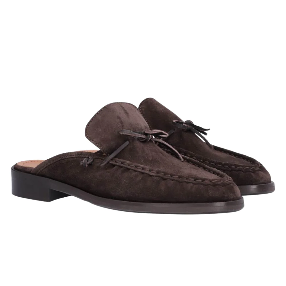 Mule loafers - T.moro babysilk suede 556 - Image 3