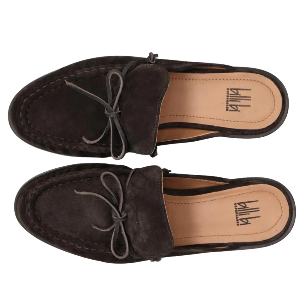 Mule loafers - T.moro babysilk suede 556 - Image 4