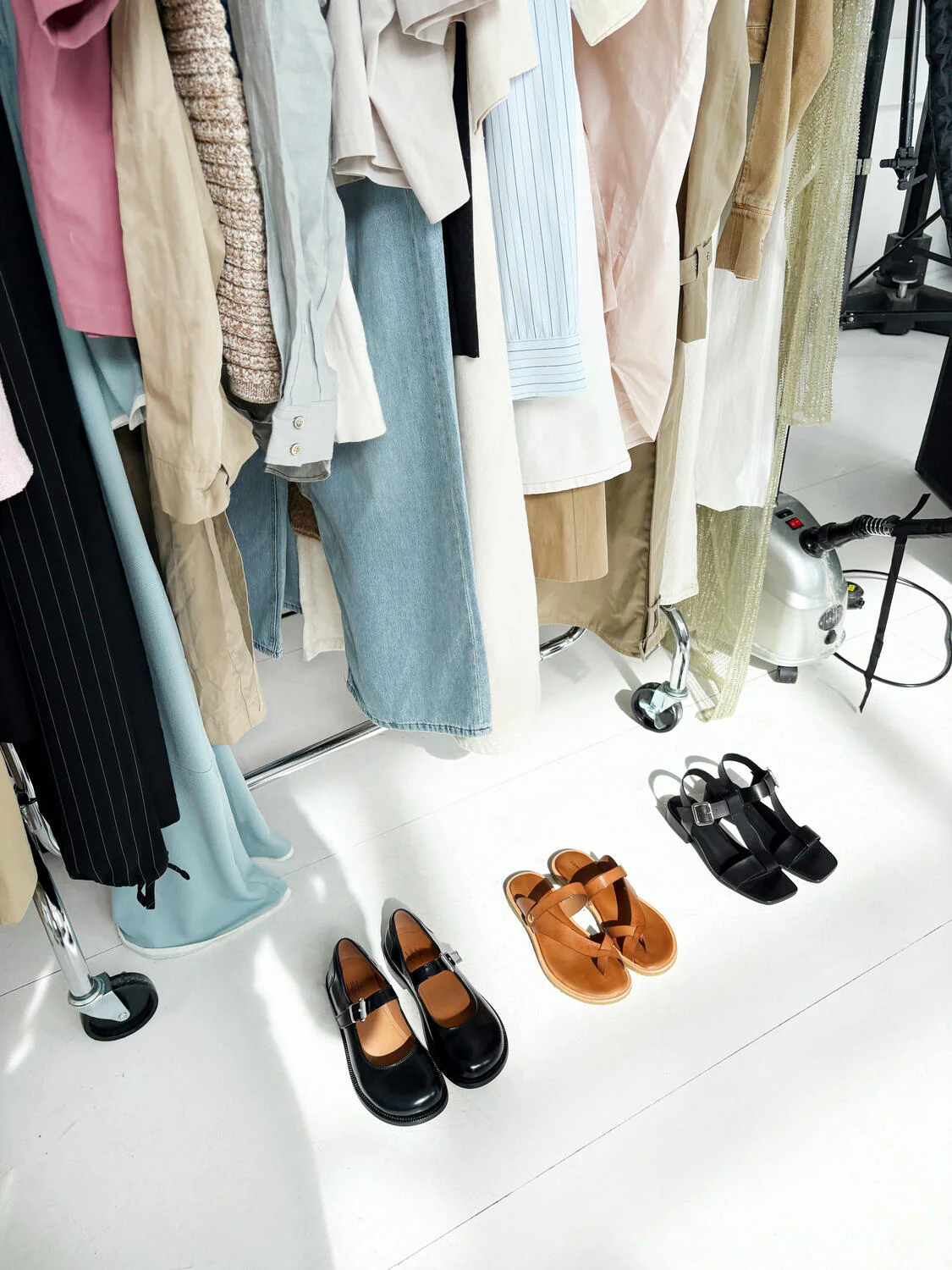 Sandal med flet - Cognac - Image 3