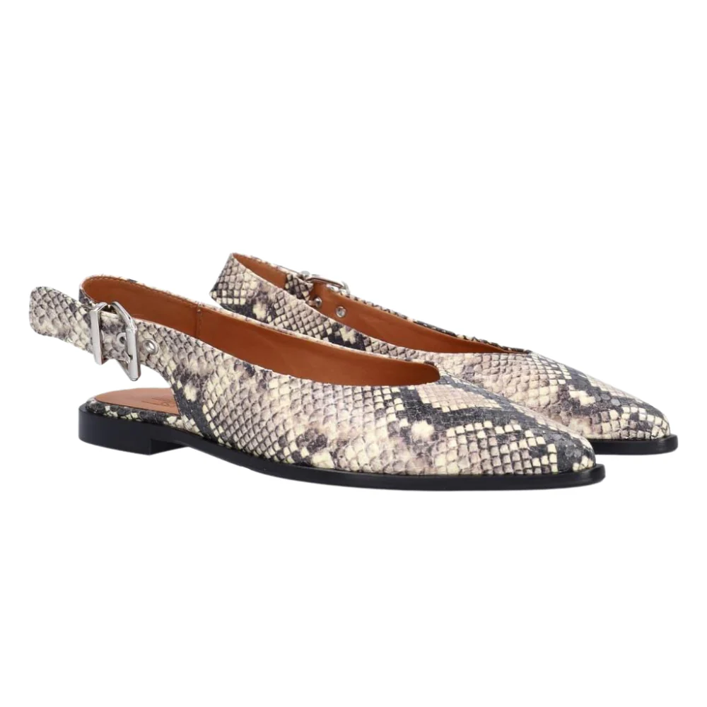 Slingback ballerinasko - Off white medina snake 32 - Image 4