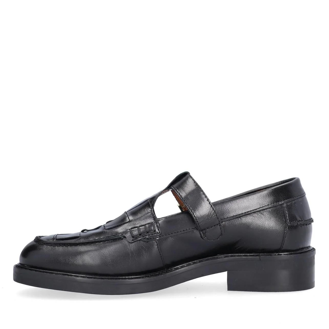T-Bar Flet loafers - Black Calf 80 - Image 4