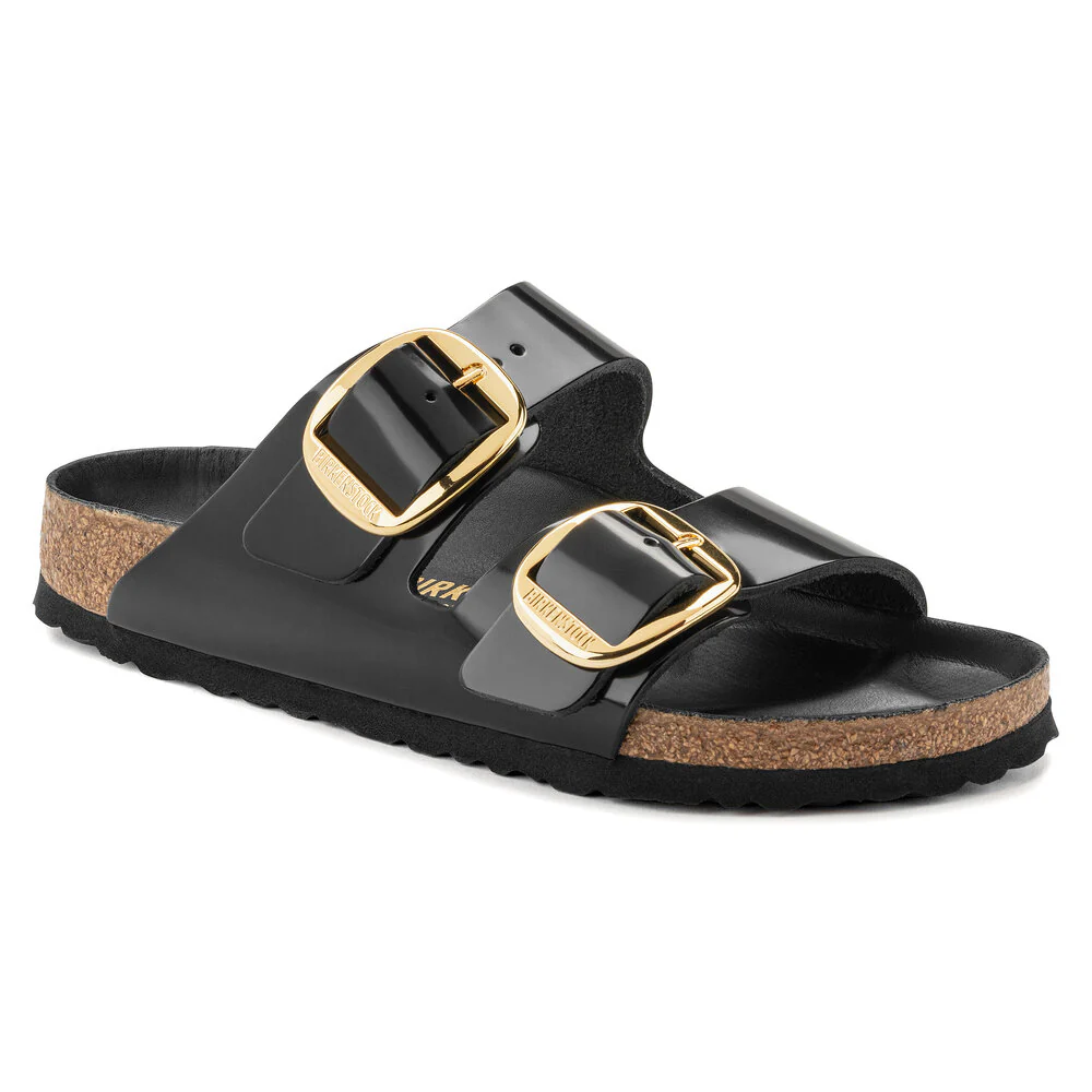 Arizona Big Buckle sandal - High Shine Black