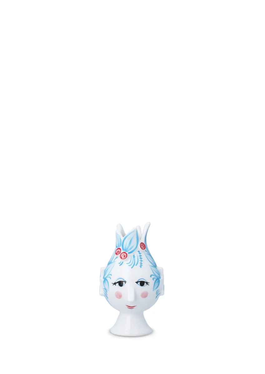 Titania kronelysestage, H11,5 cm - lyseblå - Image 3