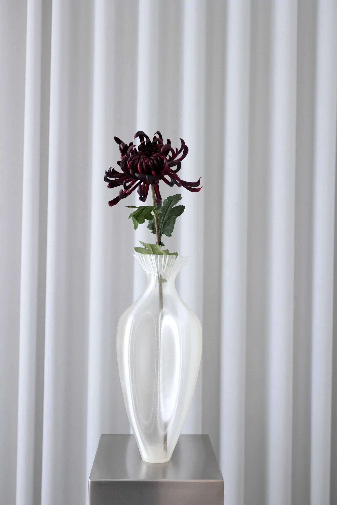 Kunstig chrysanthemum - bordeaux