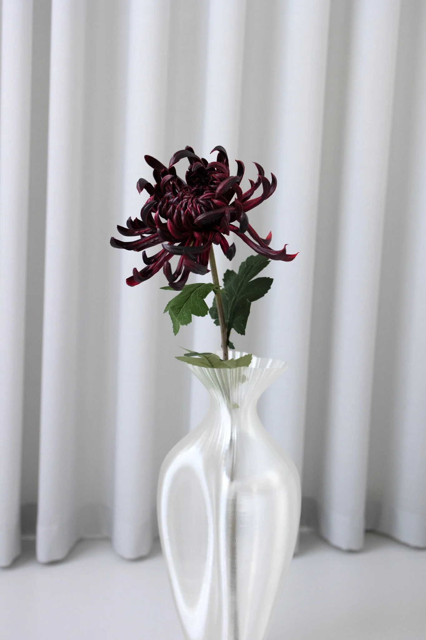 Kunstig chrysanthemum - bordeaux - Image 5