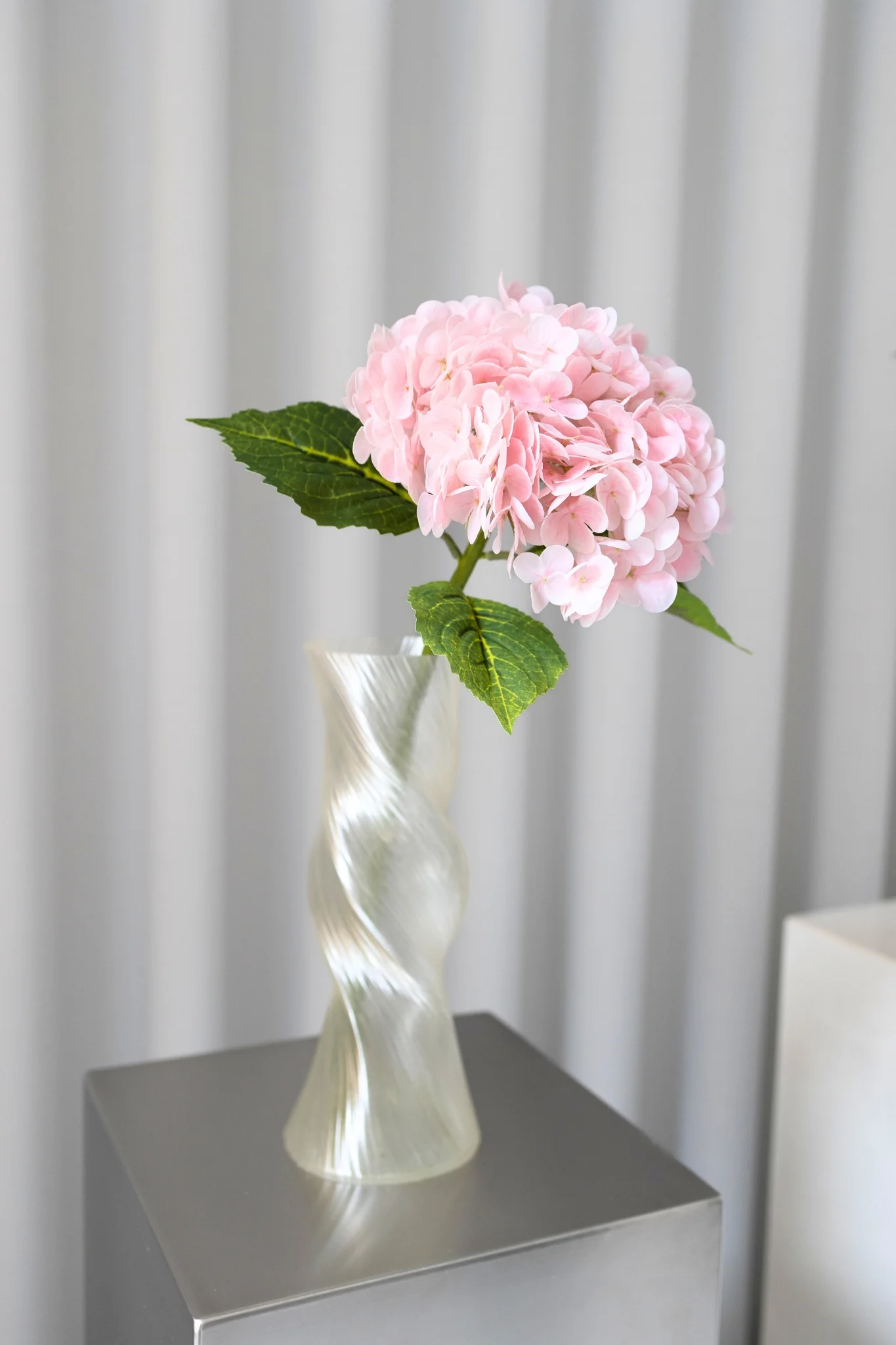 Kunstig hortensia - lyserød - Image 2