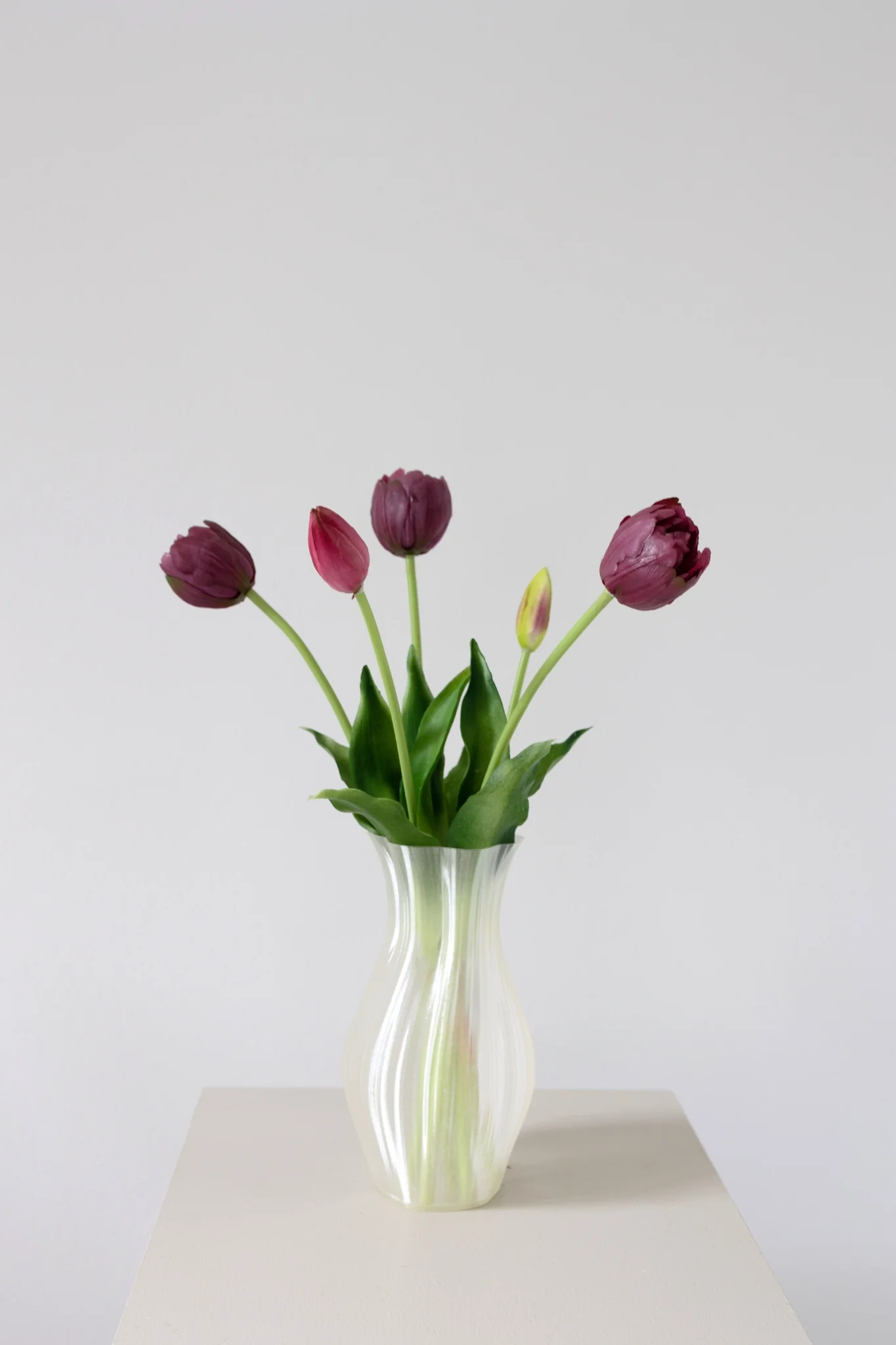 Kunstige tulipaner buket - Bordeaux