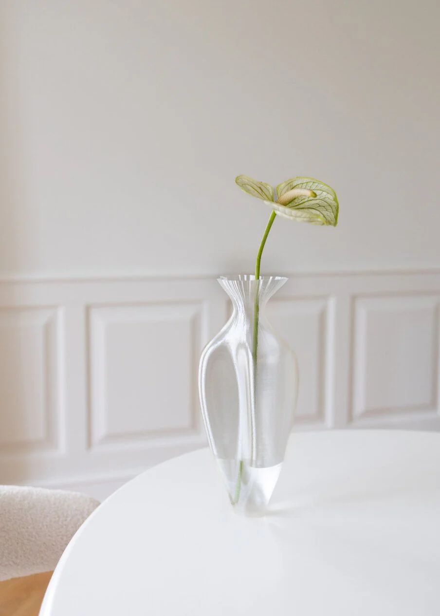 Tempus vase, ivory - H30 cm. - Image 3