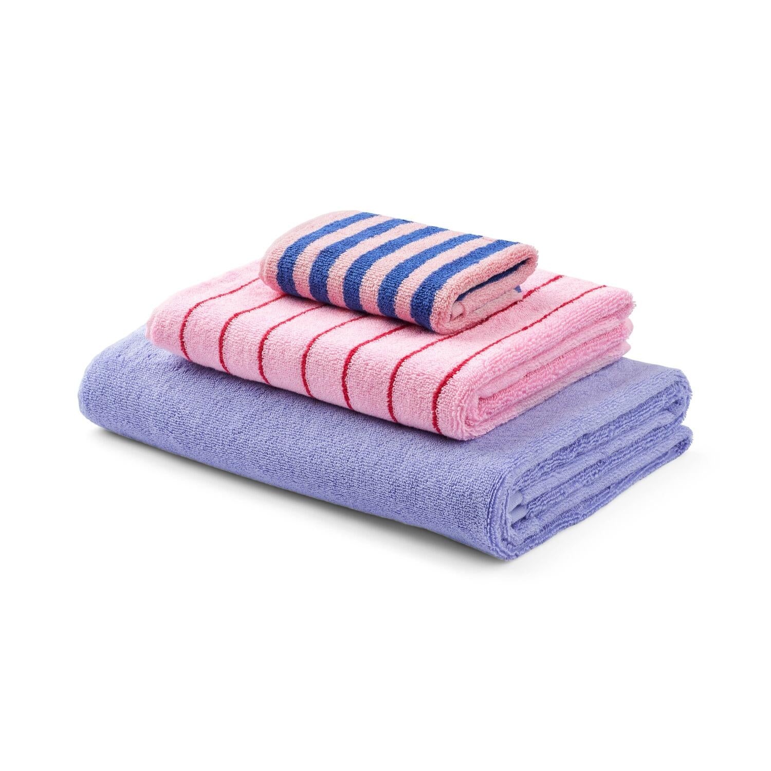 3 stk håndklæde sampak - Lavender Blue/Baby Pink & Ski Patrol/Dazzling Blue & Rose - Image 2