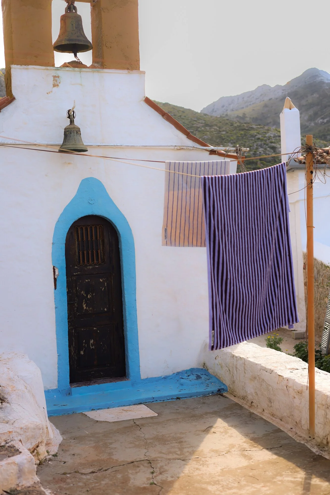 Naram håndklæde - wine & lavender blue - Image 10