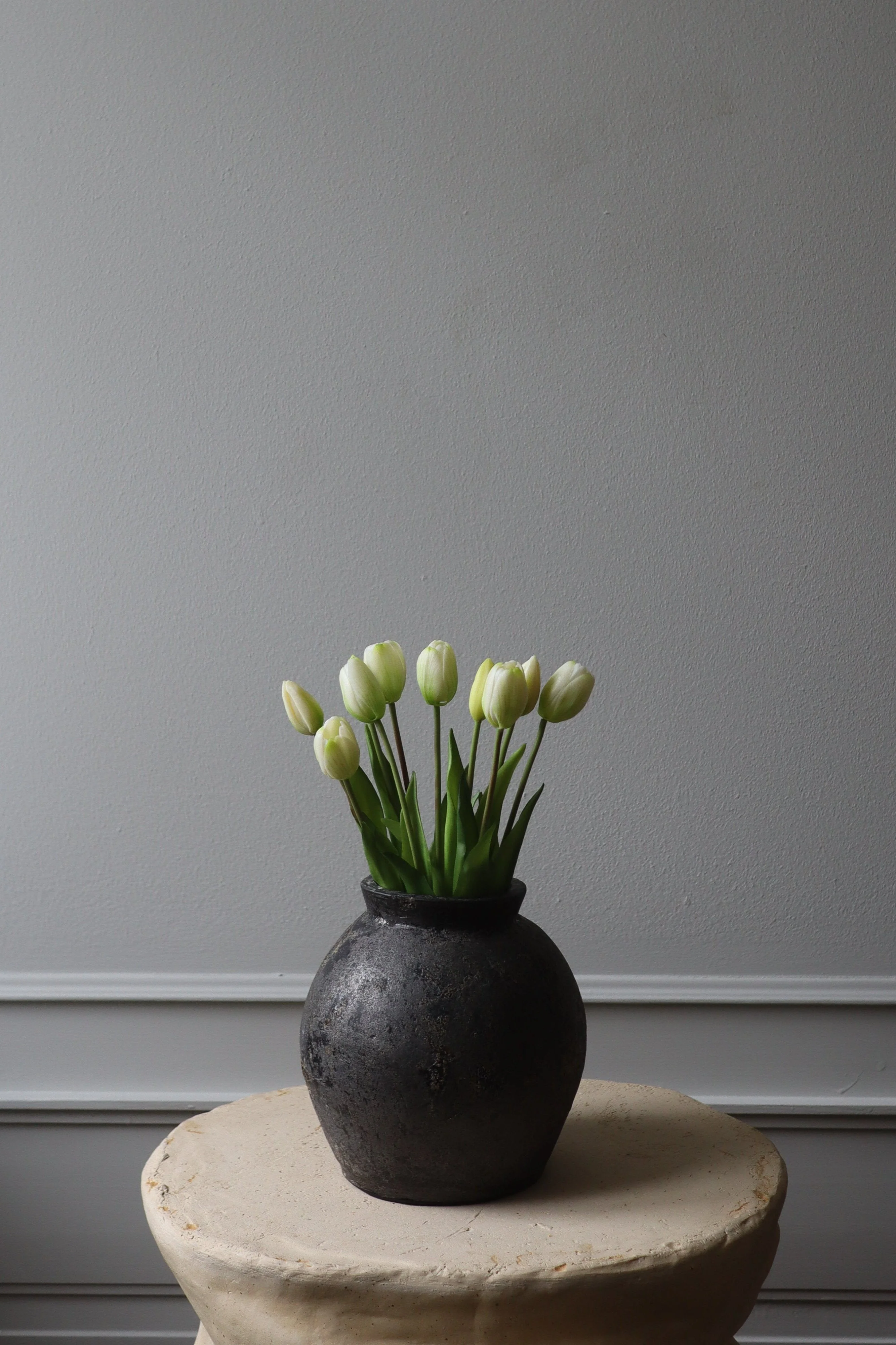 Kunstig tulipan buket, small - hvid - Image 4