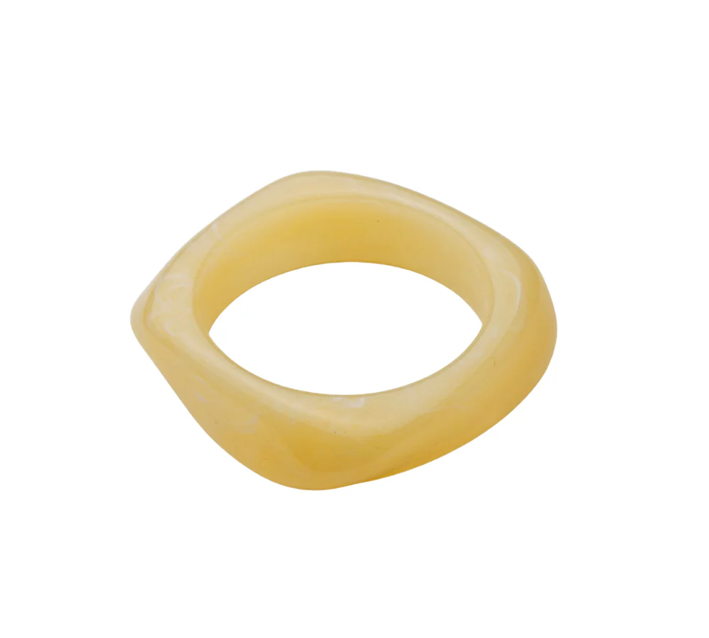 Big Square armbånd - creme