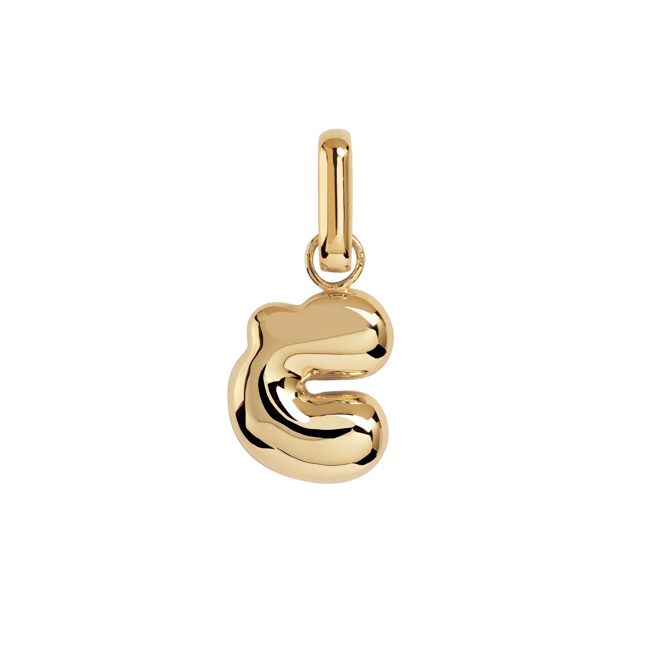 Puffer Letter Charm vedhæng - forgyldt - Image 5
