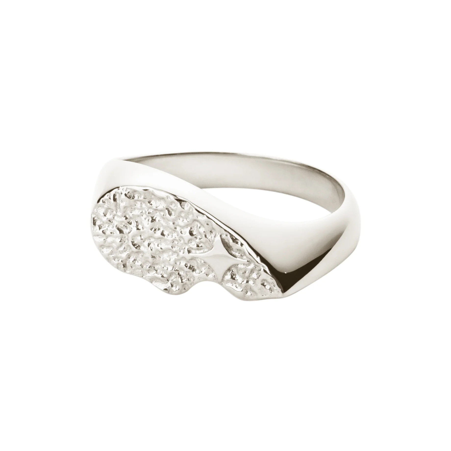 Textured BFF Sparkly ring - sølv